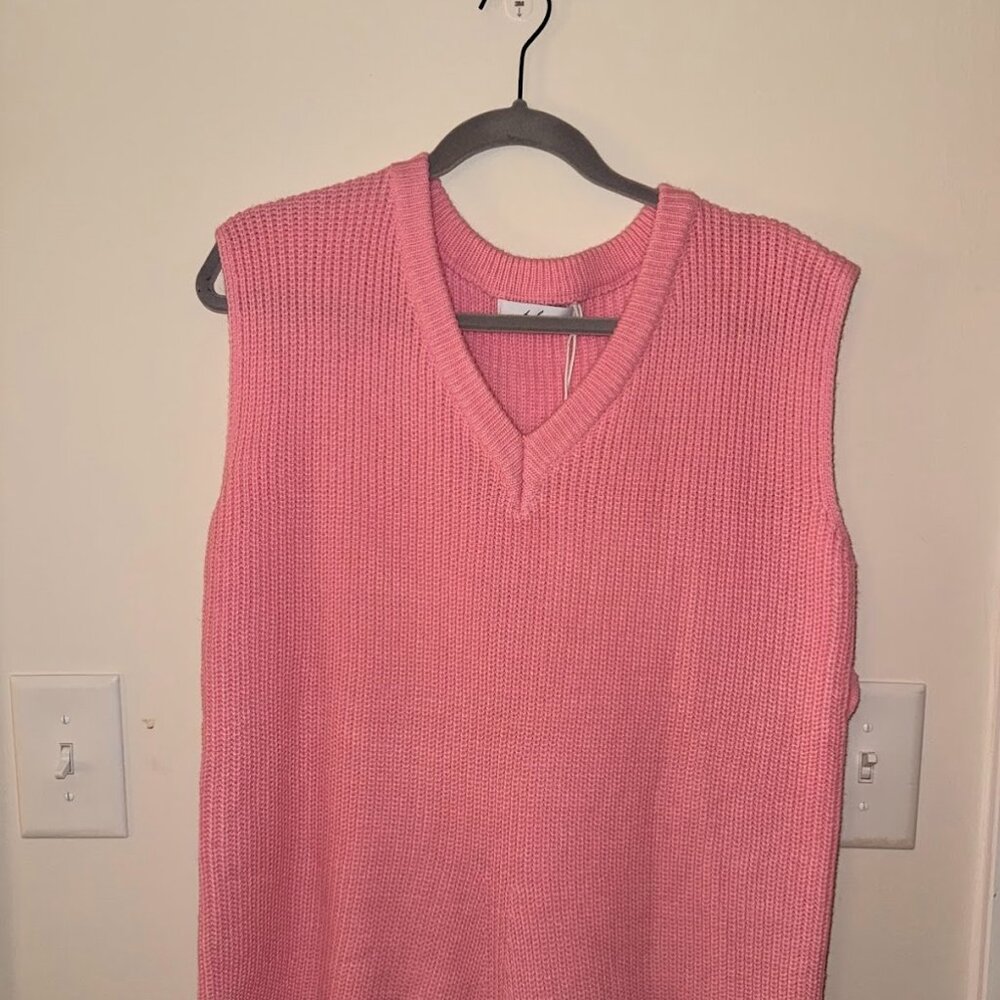 Petal and Pup Pink Knitted Romper